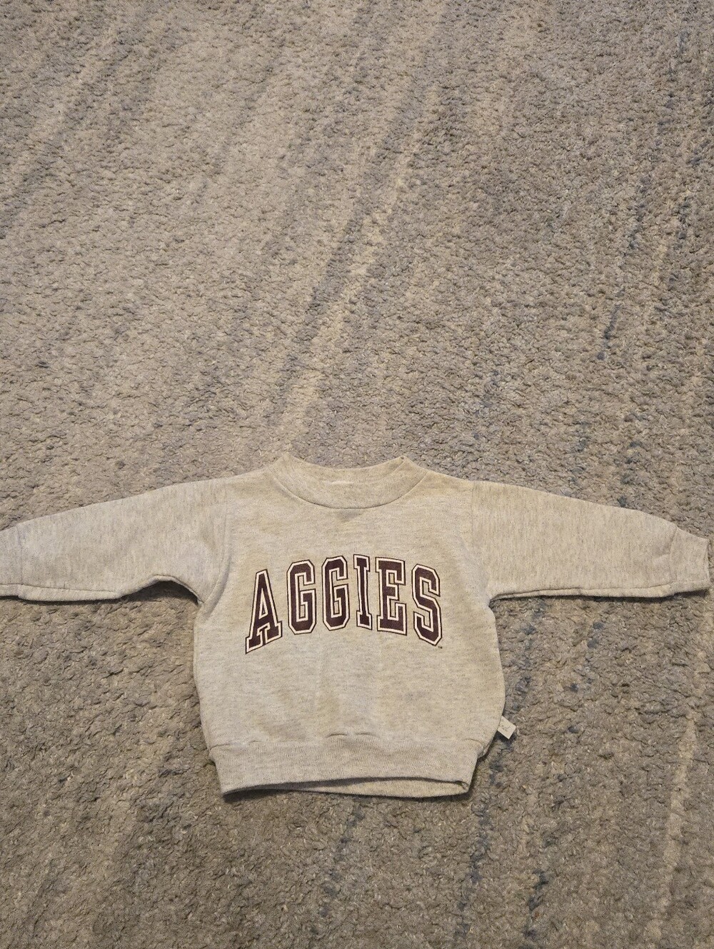 VTG Third Street Texas A&M Aggies Infant Crewneck Sweatshirt Grey Size 6M USA